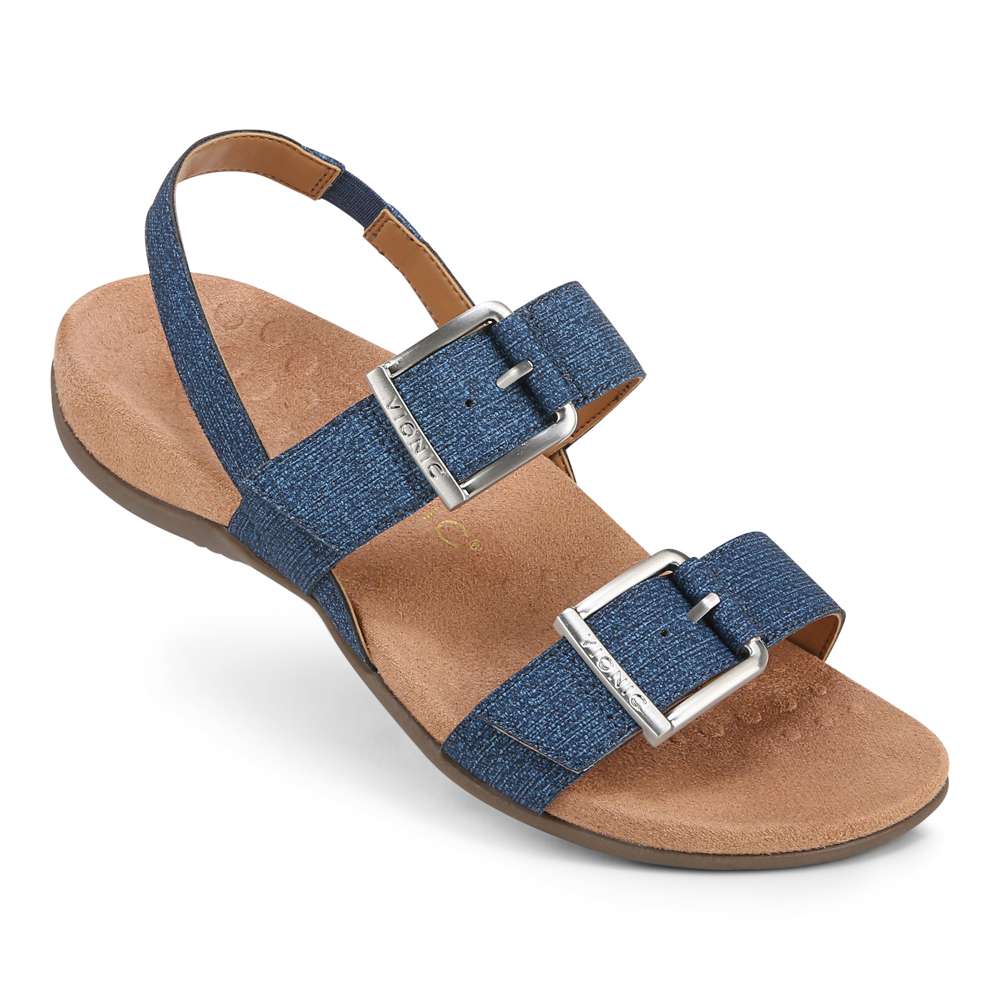 Reese Backstrap Sandal - Denim