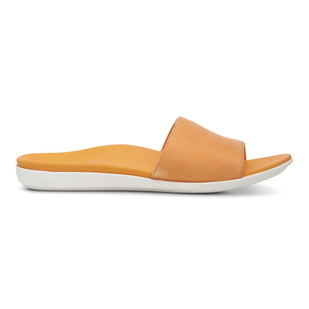 Val Slide Sandal - Neon Nubuck