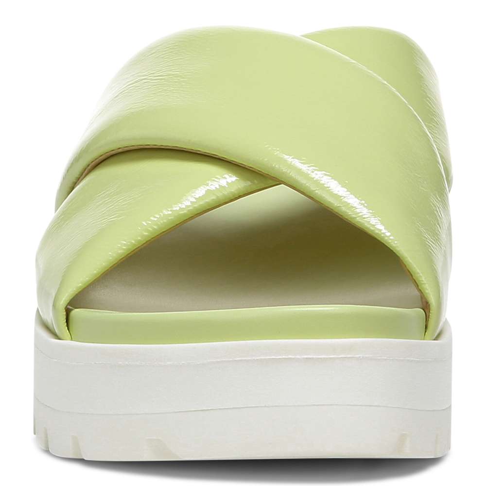 Vesta Flatform Lug Sandal - Pale Lime