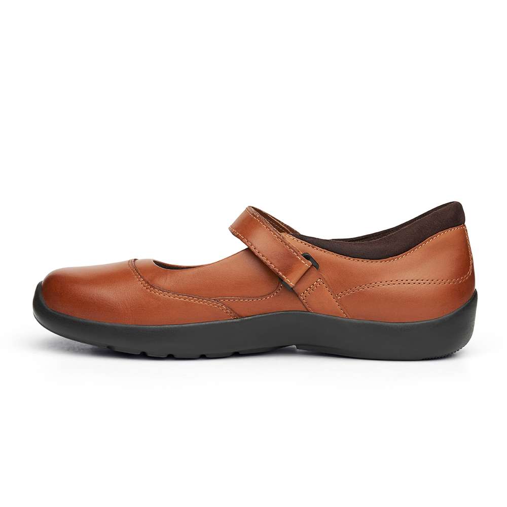 19 Casual Mary Jane - Cognac