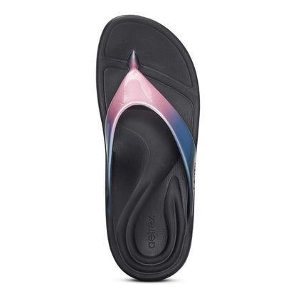 Maui Women's Toe Post Sandal - Metallic Pink